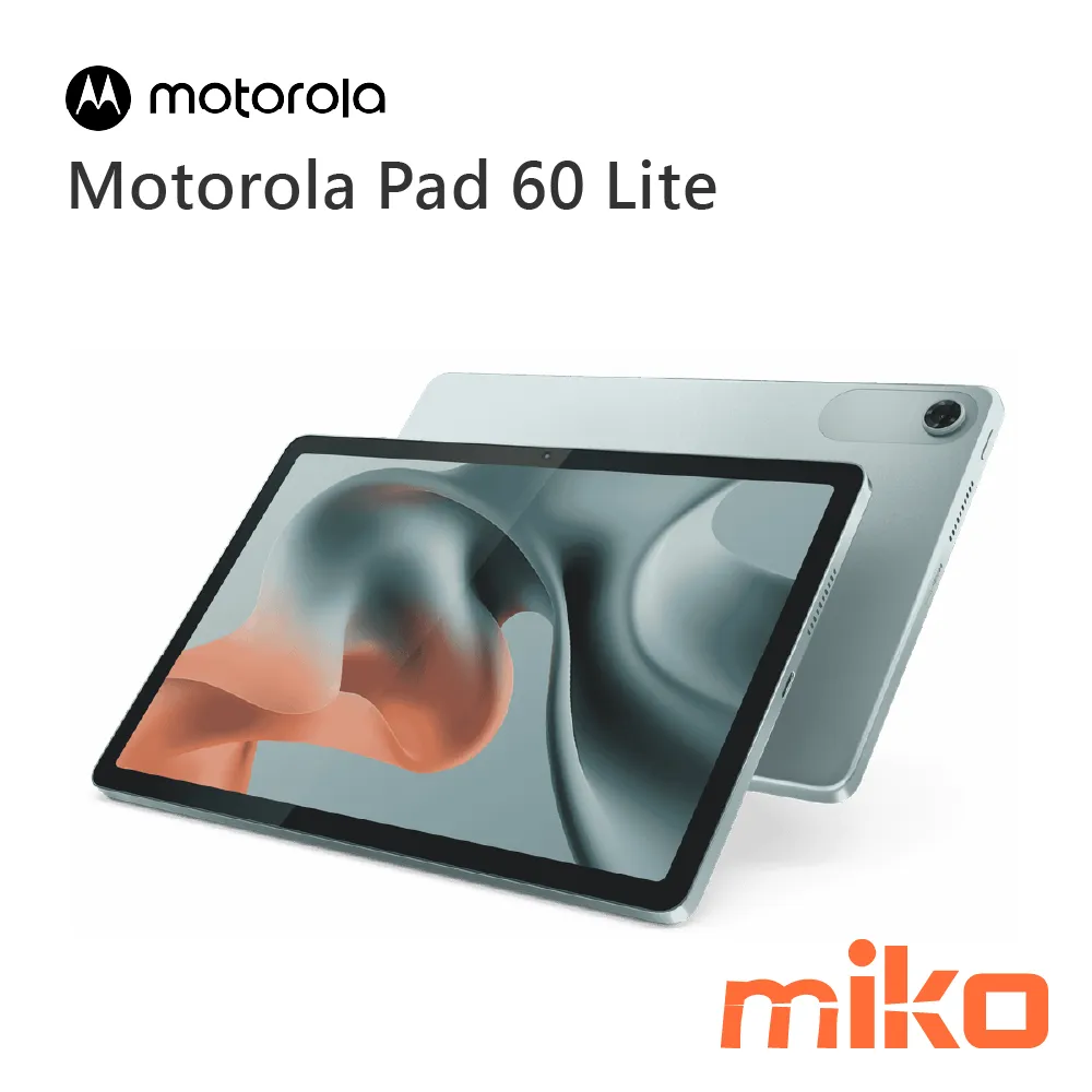 Motorola Pad 60 Lite 配備10.1 吋2.5K 高畫質大螢幕，支援90Hz 螢幕更新率，不論暢玩遊戲或追劇看片，都能帶來流暢體驗並有效減少動態模糊。